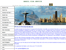 Tablet Screenshot of brazilvisaservice.com